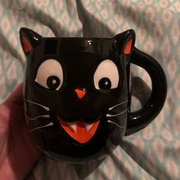 New Halloween Black Cat Ceramic Mug - Picture 1 of 4